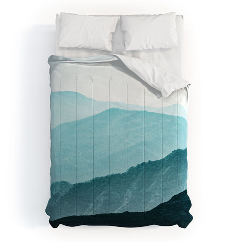Nature Magick Teal Smoky Mountains Comforter