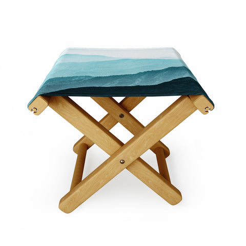 Nature Magick Teal Smoky Mountains Folding Stool