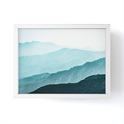 Nature Magick Teal Smoky Mountains Framed Mini Art Print
