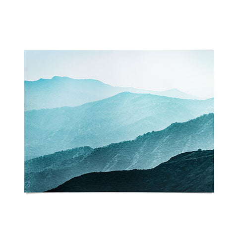 Nature Magick Teal Smoky Mountains Poster