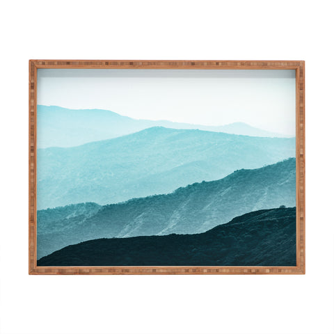 Nature Magick Teal Smoky Mountains Rectangular Tray