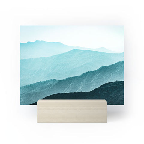 Nature Magick Teal Smoky Mountains Mini Art Print