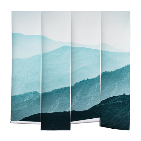 Nature Magick Teal Smoky Mountains Wall Mural