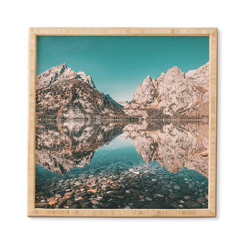Nature Magick Teal Teton National Park Lake Framed Wall Art