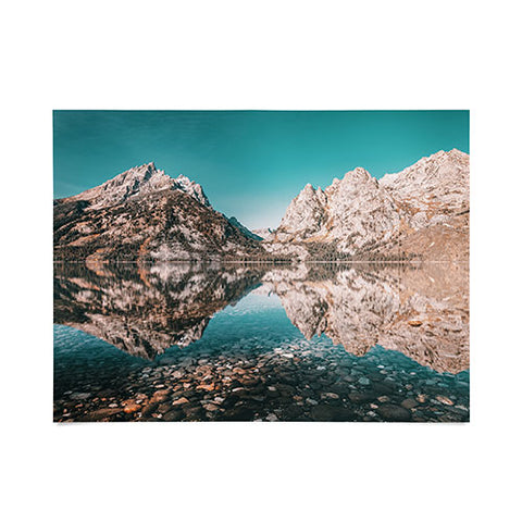 Nature Magick Teal Teton National Park Lake Poster