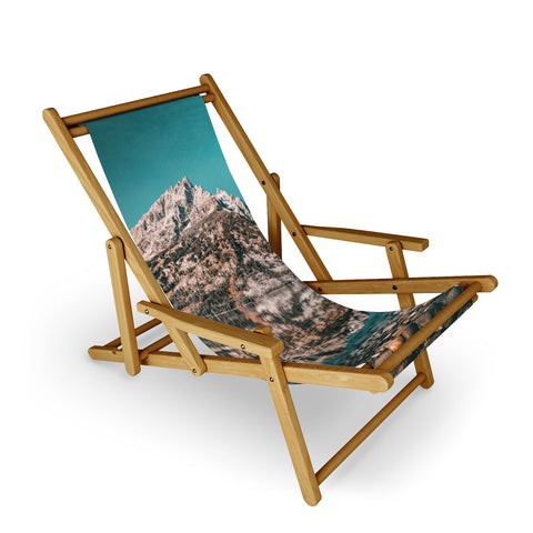 Nature Magick Teal Teton National Park Lake Sling Chair