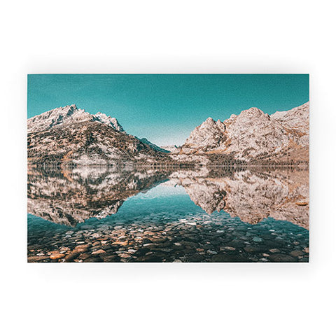 Nature Magick Teal Teton National Park Lake Welcome Mat