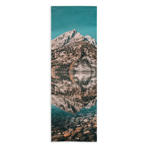 Nature Magick Teal Teton National Park Lake Yoga Towel