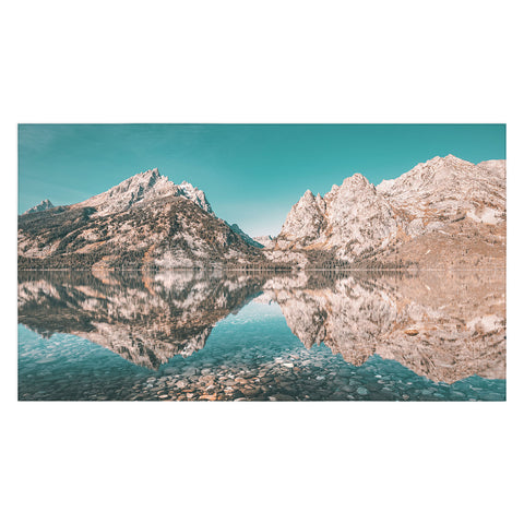 Nature Magick Teal Teton National Park Lake Tablecloth
