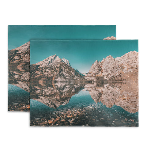 Nature Magick Teal Teton National Park Lake Placemat