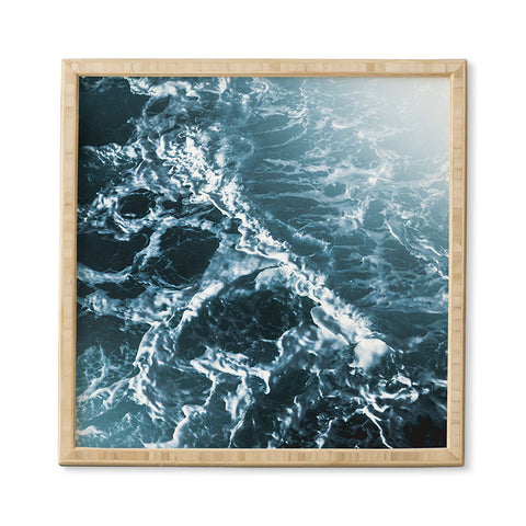 Nature Magick Teal Waves Framed Wall Art