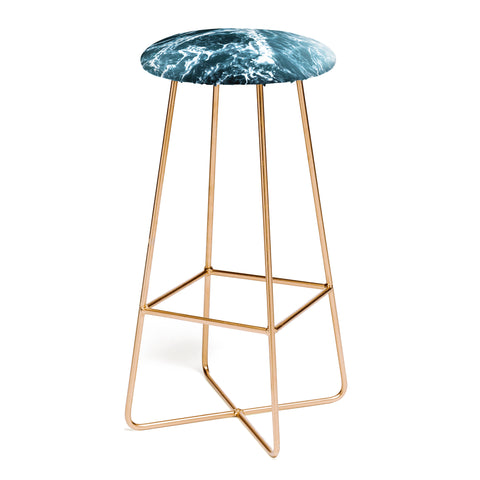 Nature Magick Teal Waves Bar Stool