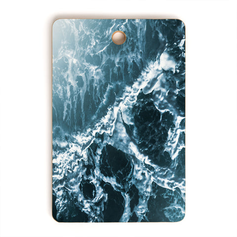 Nature Magick Teal Waves Cutting Board Rectangle