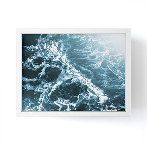Nature Magick Teal Waves Framed Mini Art Print