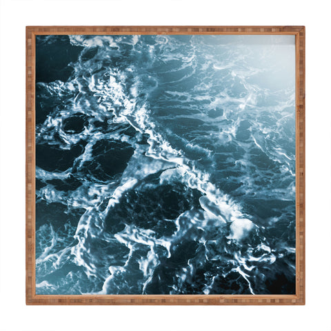Nature Magick Teal Waves Square Tray