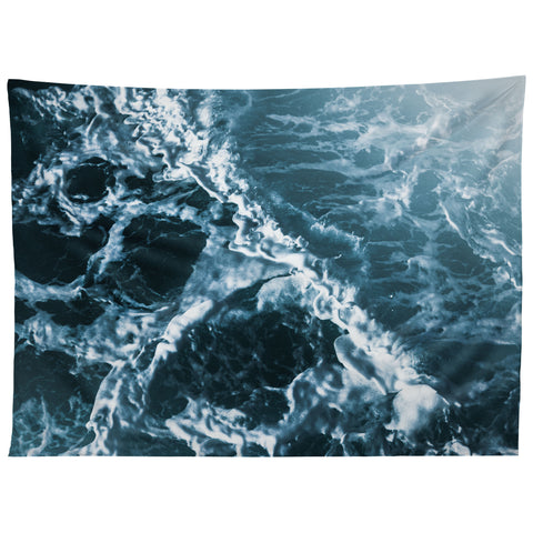 Nature Magick Teal Waves Tapestry