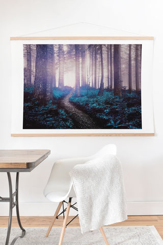 Nature Magick Turquoise Forest Adventure Art Print And Hanger