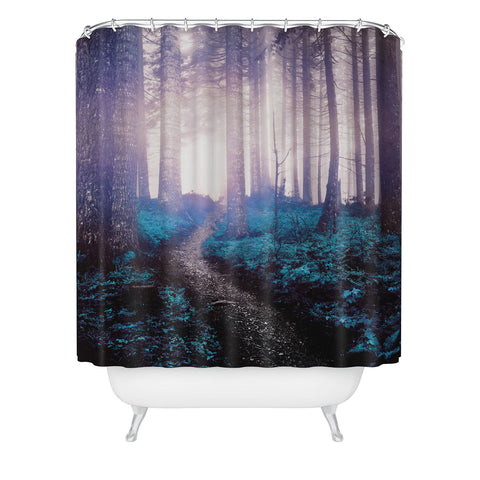 Nature Magick Turquoise Forest Adventure Shower Curtain