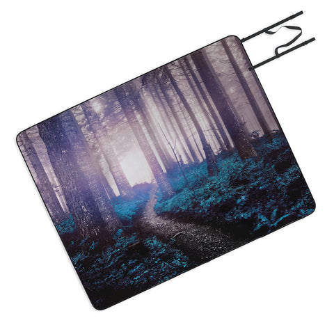 Nature Magick Turquoise Forest Adventure Picnic Blanket