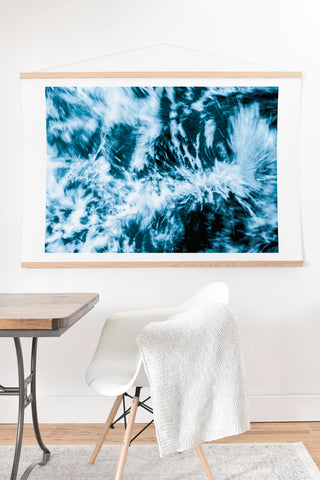 Nature Magick Turquoise Waves Art Print And Hanger