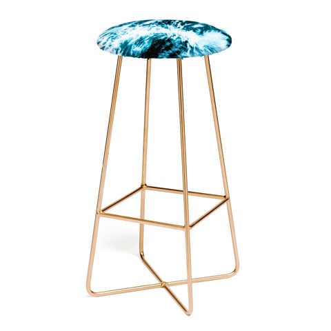 Nature Magick Turquoise Waves Bar Stool