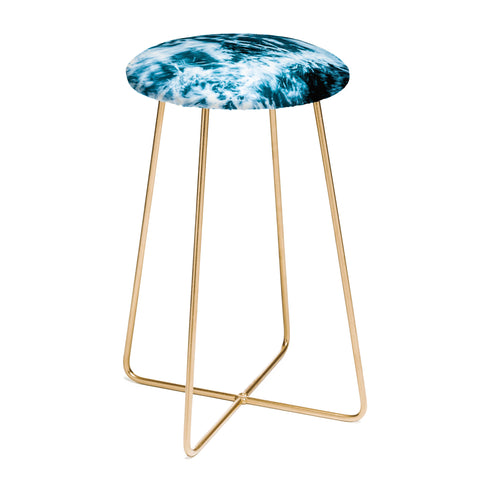 Nature Magick Turquoise Waves Counter Stool