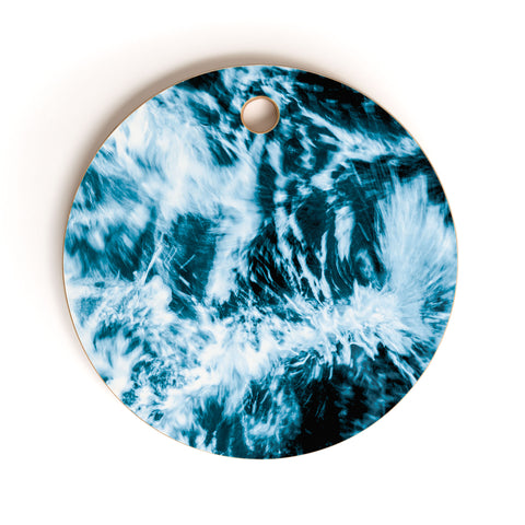 Nature Magick Turquoise Waves Cutting Board Round