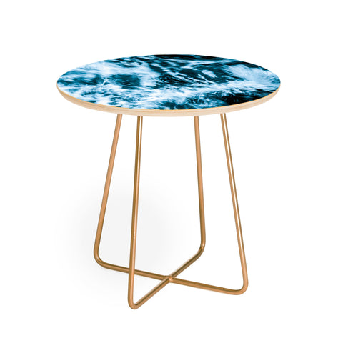 Nature Magick Turquoise Waves Round Side Table