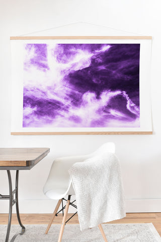 Nature Magick Ultraviolet Abstract Sky Art Print And Hanger