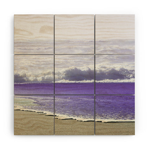 Nature Magick Ultraviolet Summer Beach Fun Wood Wall Mural
