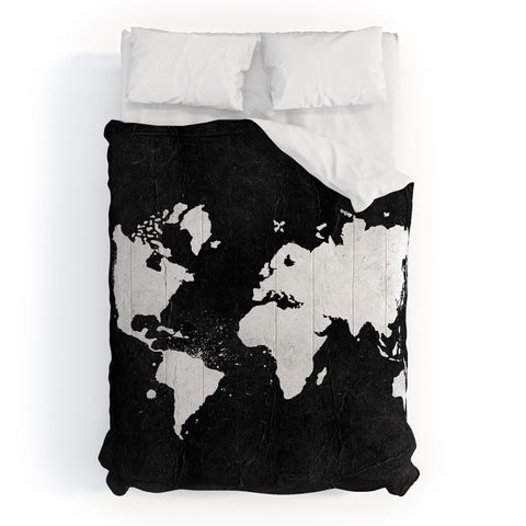 Nature Magick Vintage World Map Comforter