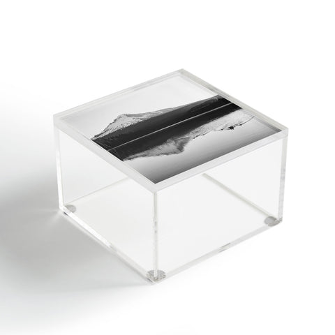 Nature Magick Wild Mountain Sunrise Black and White Acrylic Box