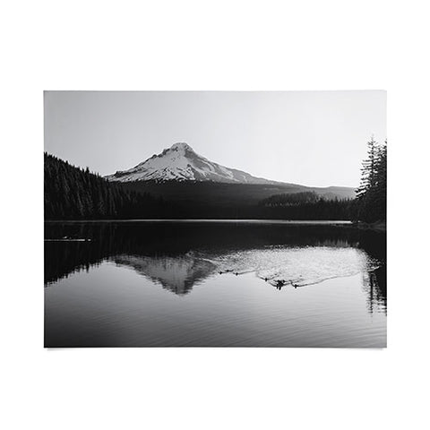 Nature Magick Wild Mountain Sunrise Black and White Poster