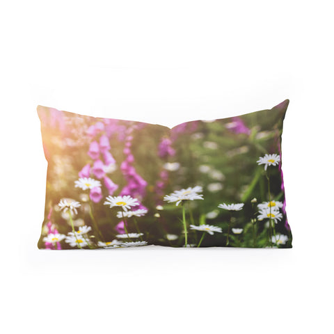 Nature Magick Wildflower Adventure Oblong Throw Pillow