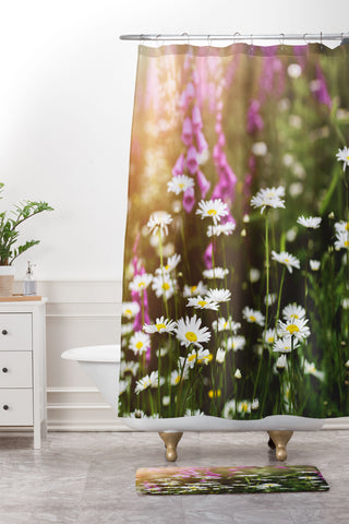 Nature Magick Wildflower Adventure Shower Curtain And Mat