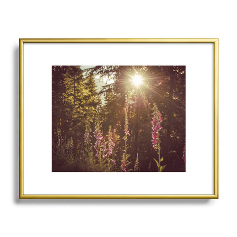 Nature Magick Wildflower Mountain Adventure Metal Framed Art Print