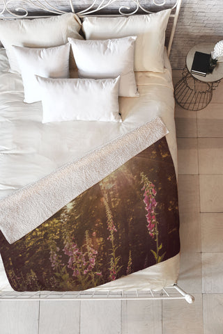 Nature Magick Wildflower Mountain Adventure Fleece Throw Blanket