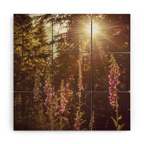 Nature Magick Wildflower Mountain Adventure Wood Wall Mural