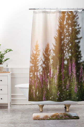 Nature Magick Wildflower Summer Adventure Shower Curtain And Mat