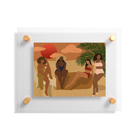 nawaalillustrations Beach I Floating Acrylic Print