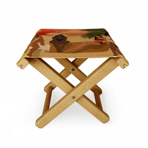 nawaalillustrations Beach I Folding Stool