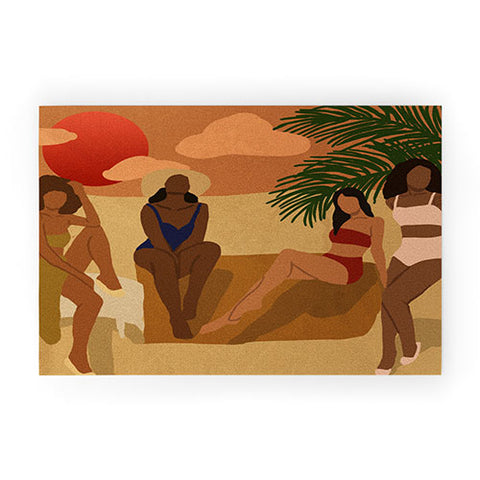 nawaalillustrations Beach I Welcome Mat