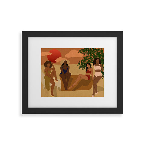 nawaalillustrations Beach I Framed Art Print