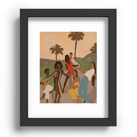 nawaalillustrations Black joy Recessed Framing Rectangle