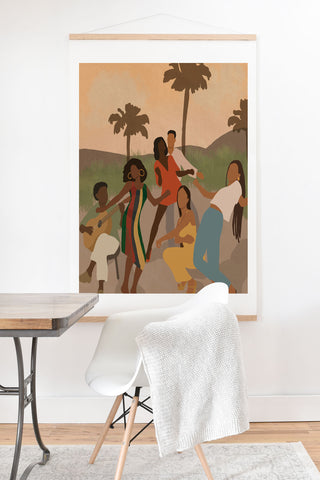 nawaalillustrations Black joy Art Print And Hanger