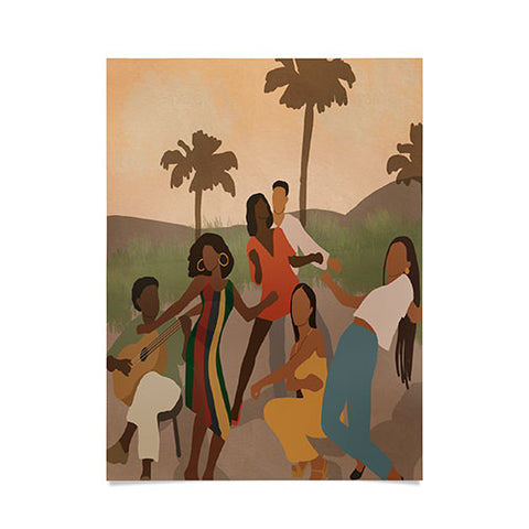 nawaalillustrations Black joy Poster