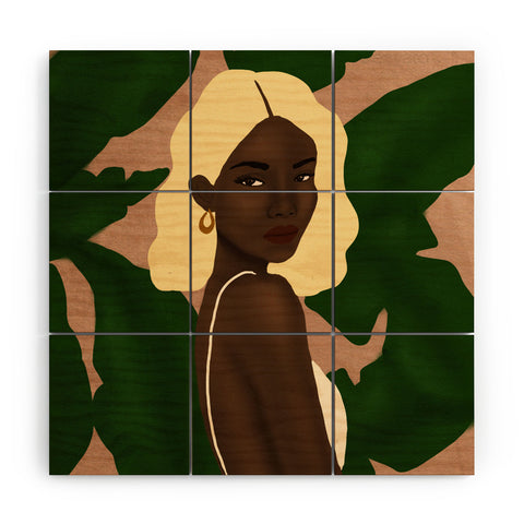 nawaalillustrations blonde I Wood Wall Mural