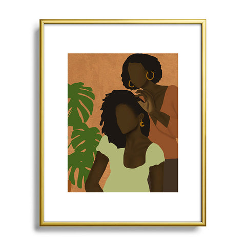 nawaalillustrations Bonding Metal Framed Art Print