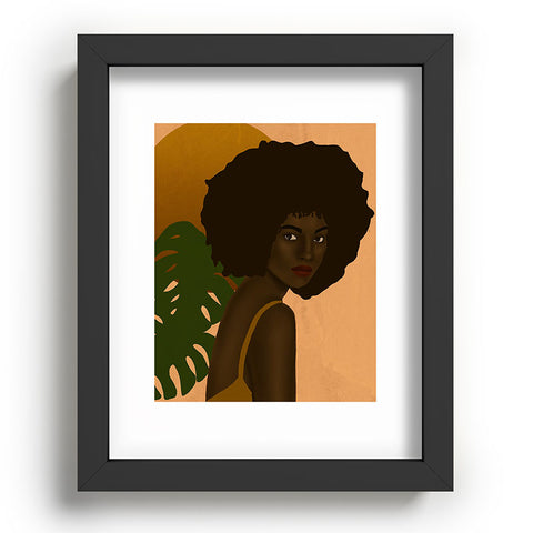 nawaalillustrations girl in the sun Recessed Framing Rectangle