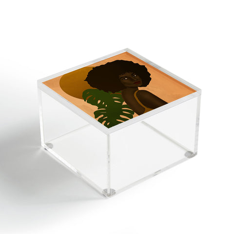 nawaalillustrations girl in the sun Acrylic Box